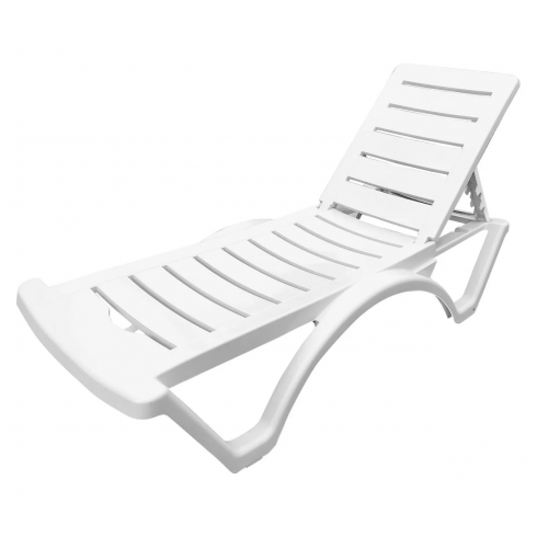 Шезлонг Adriano Classic (белый)