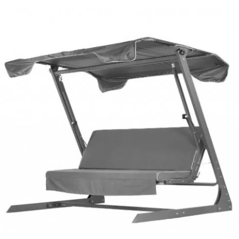 Качели садовые ПИК Афина 001 (серый, серебристый каркас)