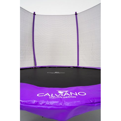 Батут с защитной сеткой Calviano 8ft Outside Master Purple 252 см