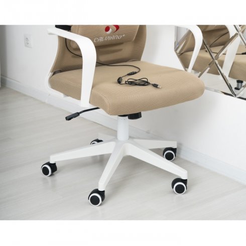 Вибромассажное кресло Calviano Milan Аir Beige