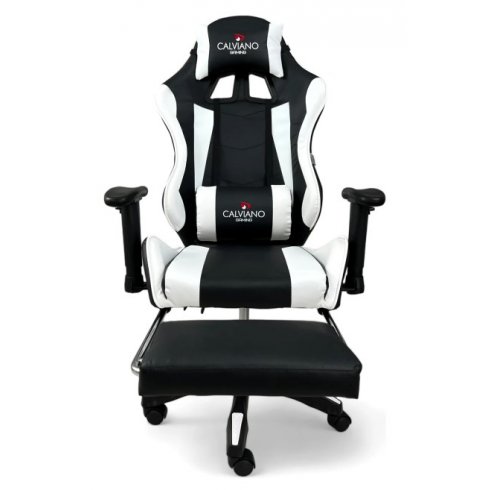 Вибромассажное кресло Calviano 1585 (черно-белое)