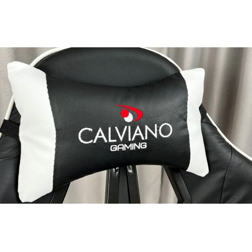 Вибромассажное кресло Calviano 1585 (черно-белое)