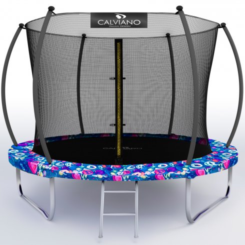 Батут с защитной сеткой Calviano 10ft Inside Master Smile 312 см