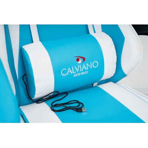 Массажное кресло Calviano 1583 (голубое)