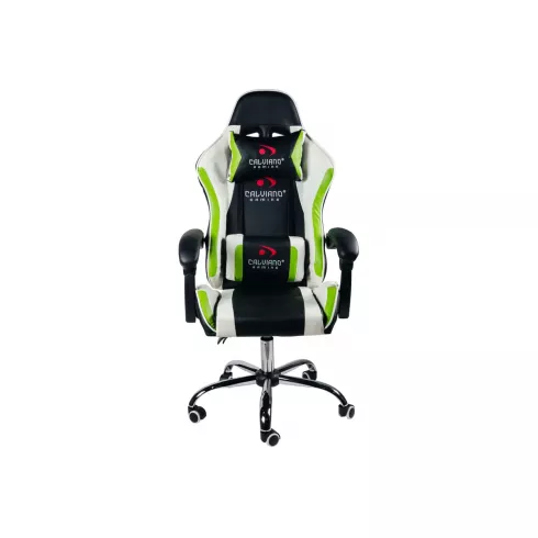 Массажное кресло Calviano Asti Ultimato (black/white/green)