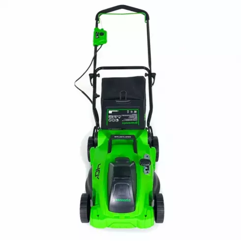 Газонокосилка GreenWorks GD40LM16X с аккумулятором для экологически чистого скашивания