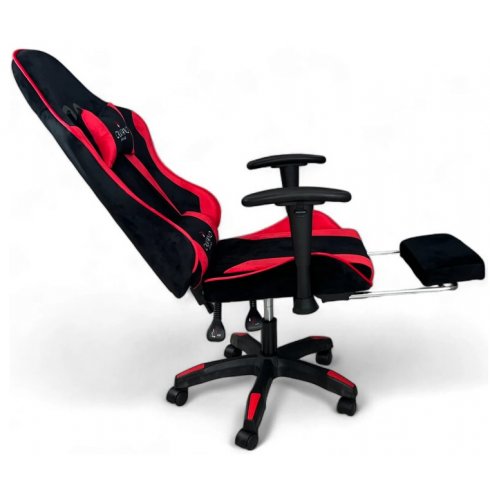 Вибромассажное кресло Calviano 1585 (черно-красный велюр)