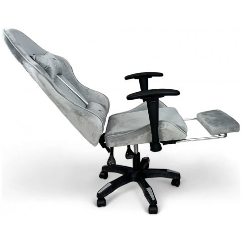 Вибромассажное кресло Calviano 1585 (серый велюр)