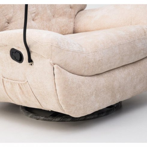 Вибромассажное кресло Calviano Bellisimo (светло-бежевое)