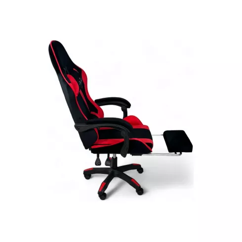 Массажное кресло Calviano 1583 (черно-красный велюр)