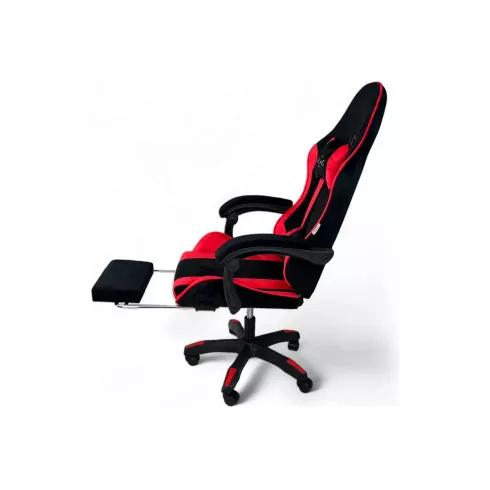 Массажное кресло Calviano 1583 (черно-красный велюр)