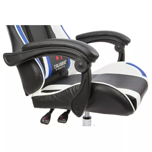 Массажное кресло Calviano Asti Ultimato (black/white/blue)
