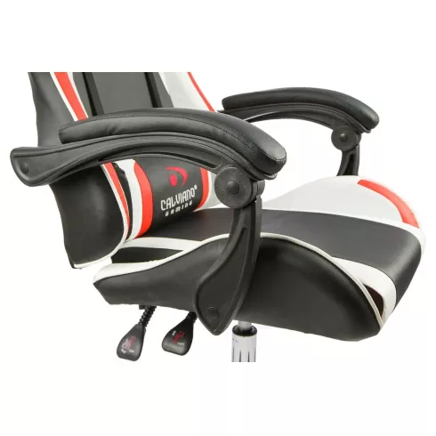 Массажное кресло Calviano Asti Ultimato (black/white/red)