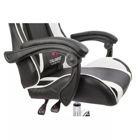 Массажное кресло Calviano Asti Ultimato (black/white/black)