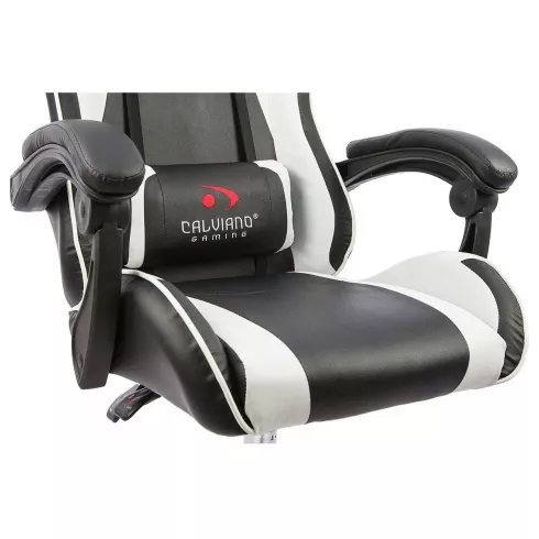 Массажное кресло Calviano Asti Ultimato (black/white/black)