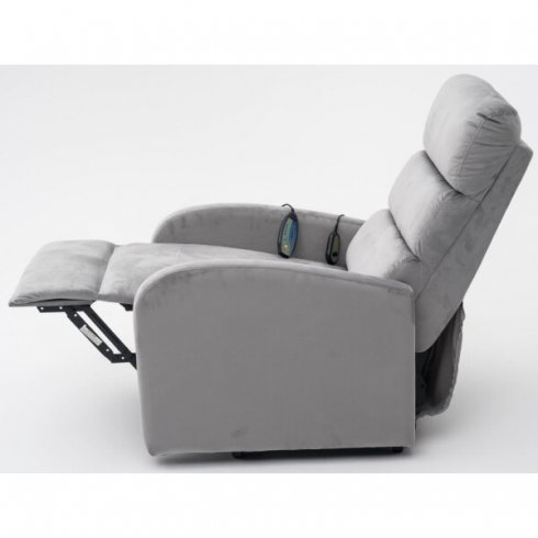 Массажное кресло Calviano 2166 (серый велюр)