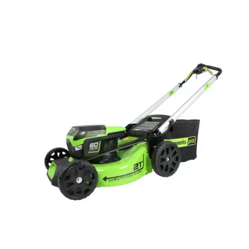 Greenworks GD60LM51SP — газонокосилка с травосборником 60 литров