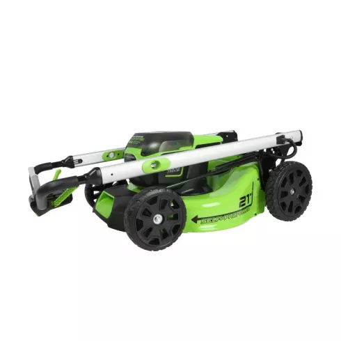 Greenworks GD60LM51SP — газонокосилка с регулируемой высотой скашивания в 7 позиций
