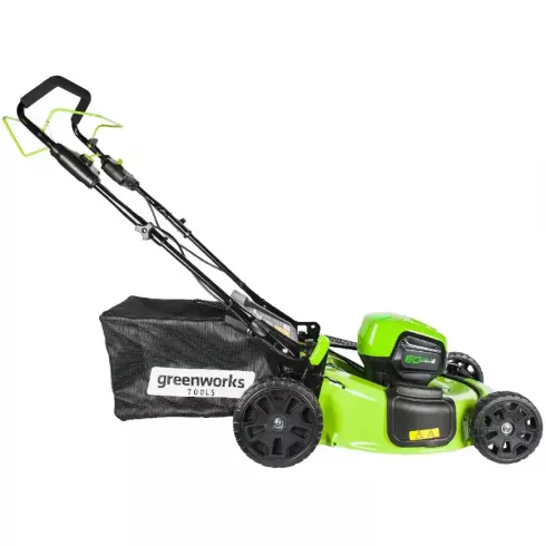 Greenworks GD60LM51SP — газонокосилка с 51 см шириной скашивания и мощным аккумулятором