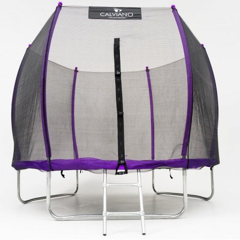 Батут с защитной сеткой Calviano 8ft Outside Master Purple 252 см