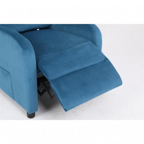 Массажное кресло Calviano 2164 (синий велюр)