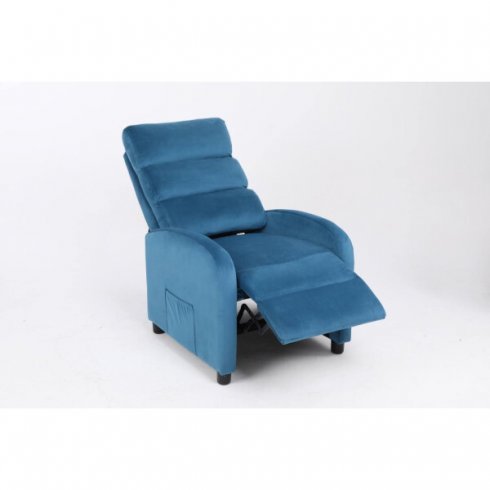 Массажное кресло Calviano 2164 (синий велюр)