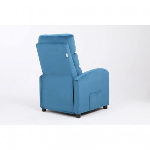 Массажное кресло Calviano 2164 (синий велюр)