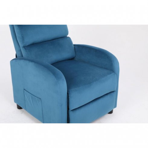 Массажное кресло Calviano 2164 (синий велюр)