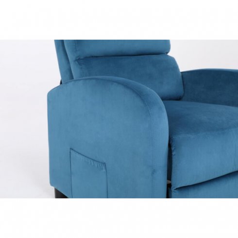 Массажное кресло Calviano 2164 (синий велюр)