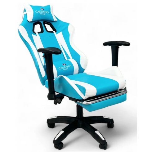 Вибромассажное кресло Calviano 1585 (голубое)