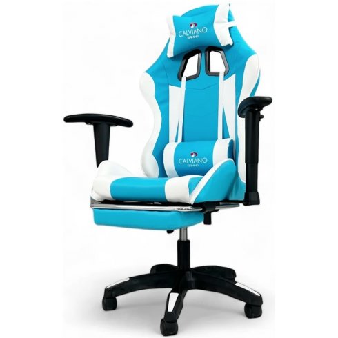 Вибромассажное кресло Calviano 1585 (голубое)