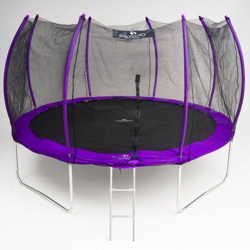 Батут с защитной сеткой Calviano 12ft Outside Master Purple 374 см