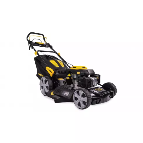 Газонокосилка бензиновая Champion LM5345 в работе на газоне