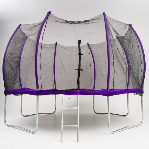 Батут с защитной сеткой Calviano 12ft Outside Master Purple 374 см