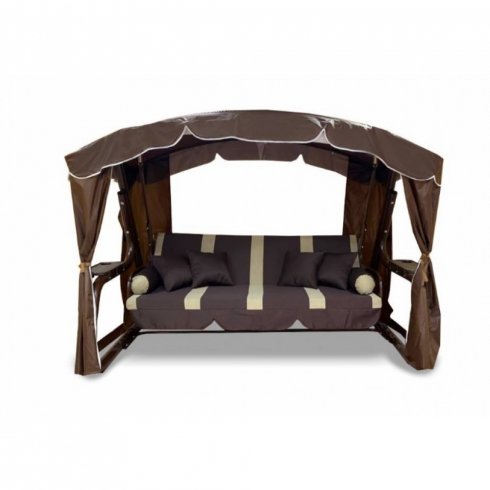 Качели садовые LetoLux Сингапур (шоколад полоса)