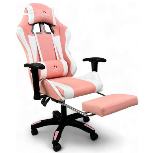 Вибромассажное кресло Calviano 1585 (розовое)