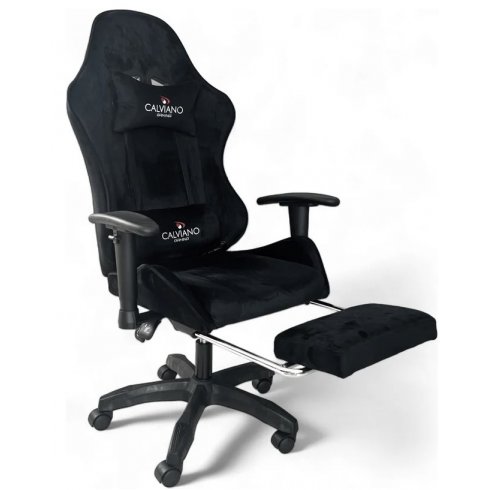 Вибромассажное кресло Calviano 1585 (черный велюр)