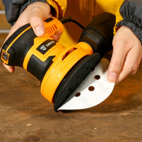 Эксцентриковая шлифмашина Deko DKG400-125