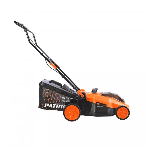 Patriot CM 430 – задний вид, контейнер для сбора травы