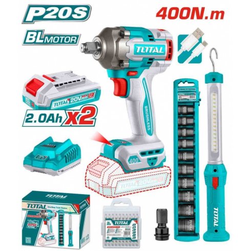 Набор аккумуляторных инструментов TOTAL TOSLI23048