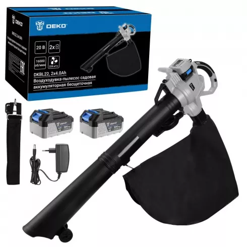 Воздуходувка-пылесос аккумуляторная Deko DKBL22 (083-2004)