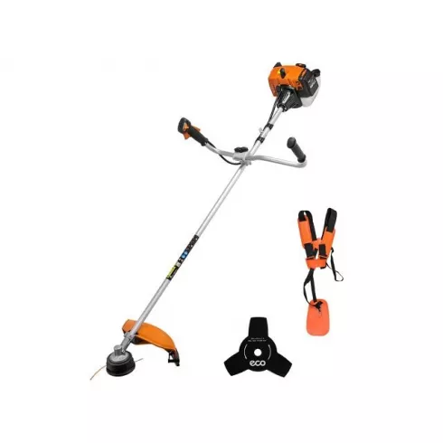 Комплектация мотокосы Eco GTP-120F – леска, диск, ремень