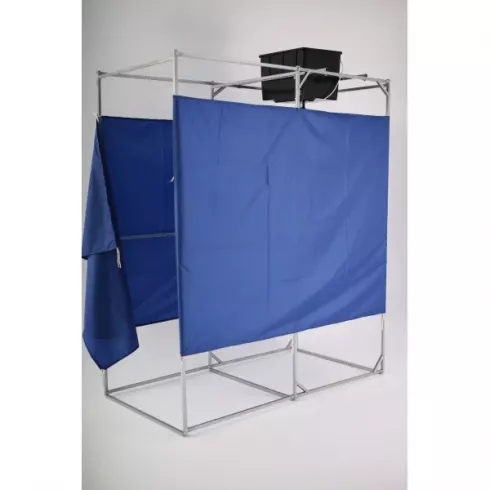 Душ летний дачный Бухта радости Малибу Люкс с тамбуром и водонагревателем ЭВБО-55