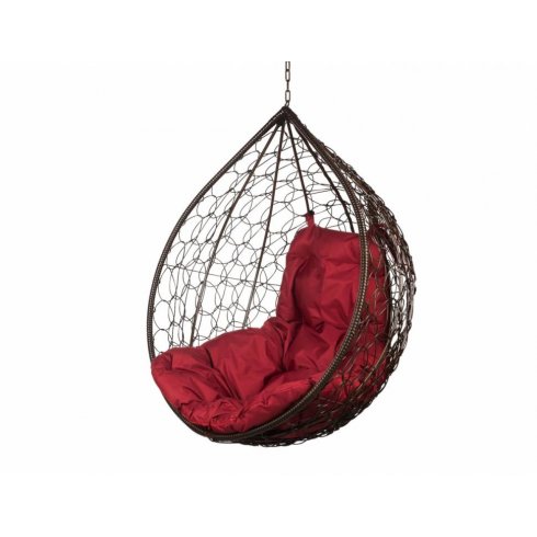 Кресло подвесное BiGarden Tropica Brown (красная подушка)