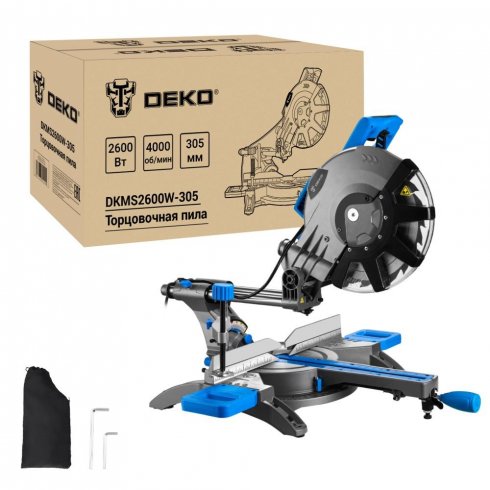 Пила торцовочная Deko DKMS2600-305 Laser