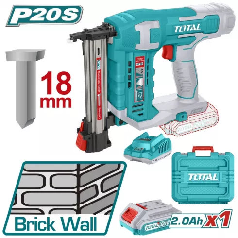 Аккумуляторный гвоздезабивной пистолет TOTAL TCSTLI3808