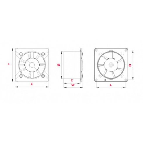 Вытяжной вентилятор Awenta System+ Silent 100M KWS100M
