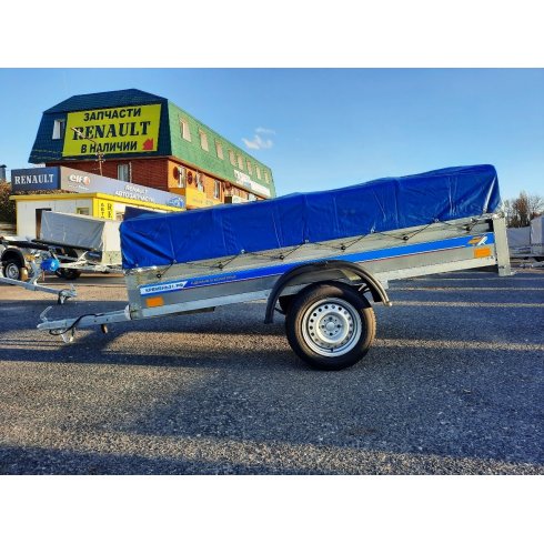 Автомобильный прицеп Кремень Профи (2.5х1.3х0.31м) с тентом 30 см