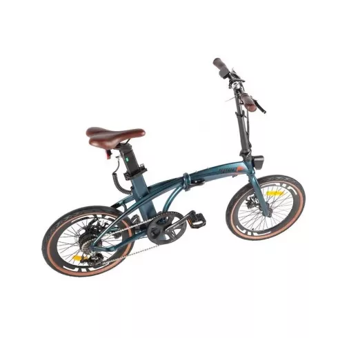 Электровелосипед Sporto сине-зеленый