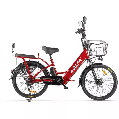 Электровелосипед Green City E Alfa new темно-красный